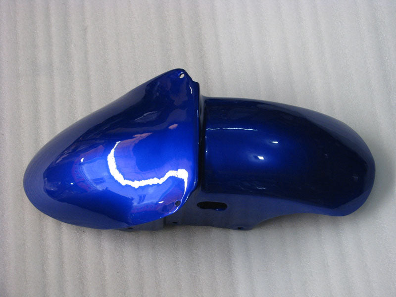 Bleu avec flamme argentée - Kit de carénage NINJA ZX-9R 98-99