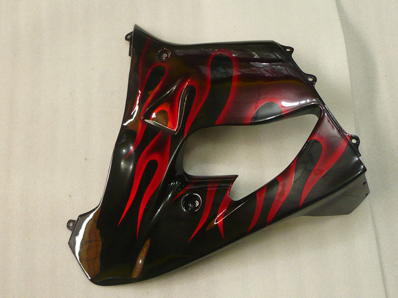Flamme noire et rouge - Kit de carénage NINJA ZX-9R 98-99