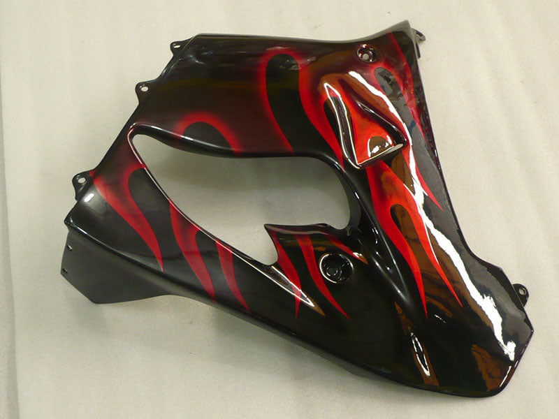 Flamme noire et rouge - Kit de carénage NINJA ZX-9R 98-99