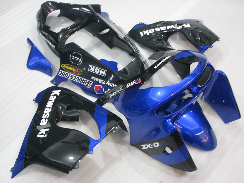 Kit de carénage bleu et noir style usine - NINJA ZX-9R 98-99