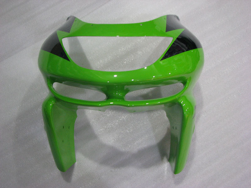 Kit de carénage vert, noir et blanc style usine - NINJA ZX-9R 98-99