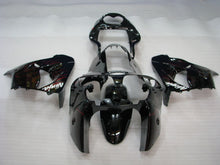 Charger l&#39;image dans la galerie, Kit de carénage Black Red Flame - NINJA ZX-9R 00-01