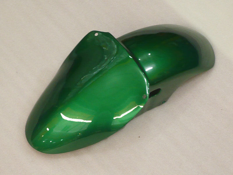 Kit de carénage Silver and Green Flame - NINJA ZX-9R 00-01