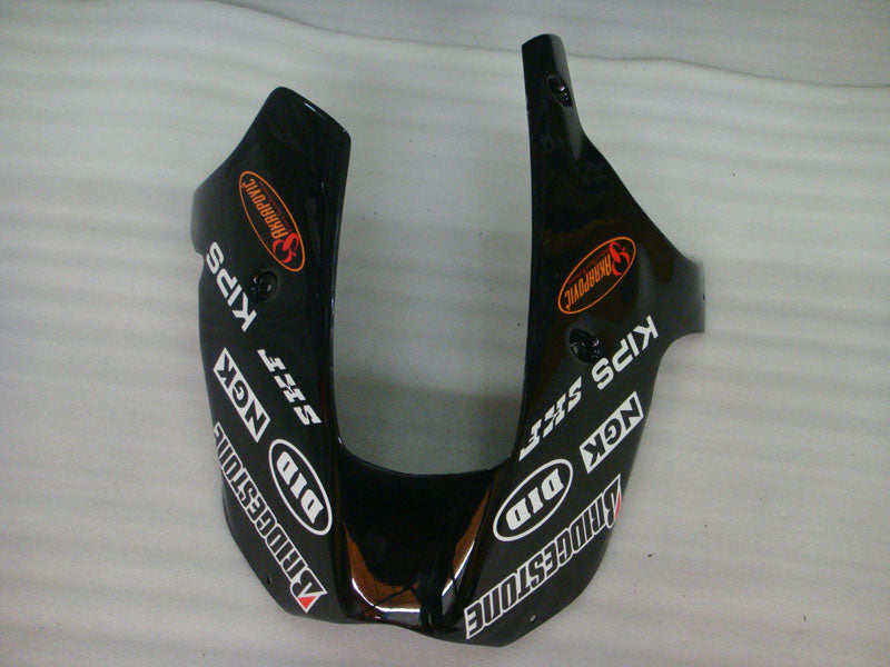 Kit de carénage vert et noir avec numéro 14 style usine - NINJA ZX-9R 00-01