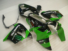Charger l&#39;image dans la galerie, Green and Black Monster - NINJA ZX-9R 02-03 Fairing Kit