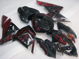 Black and Red Flame - NINJA ZX-10R 04-05 Fairing Kit