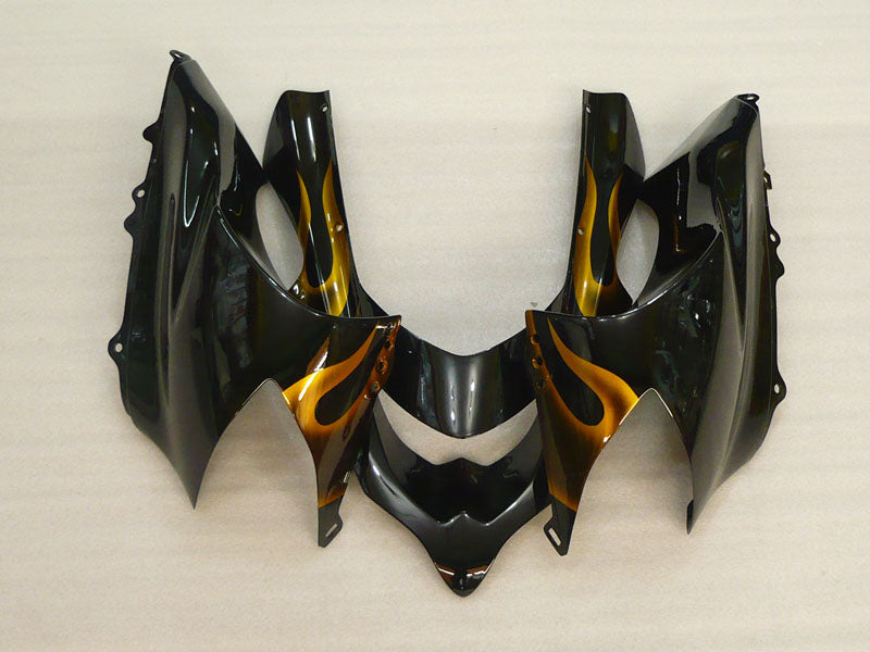 Black and Golden Flame - NINJA ZX-10R 04-05 Fairing Kit