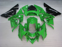 Charger l&#39;image dans la galerie, Green and Black Flame - NINJA ZX-10R 04-05 Fairing Kit
