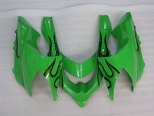 Charger l&#39;image dans la galerie, Green and Black Flame - NINJA ZX-10R 04-05 Fairing Kit