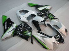 Charger l&#39;image dans la galerie, White and Black Green Monster - NINJA ZX-10R 04-05 Fairing Kit