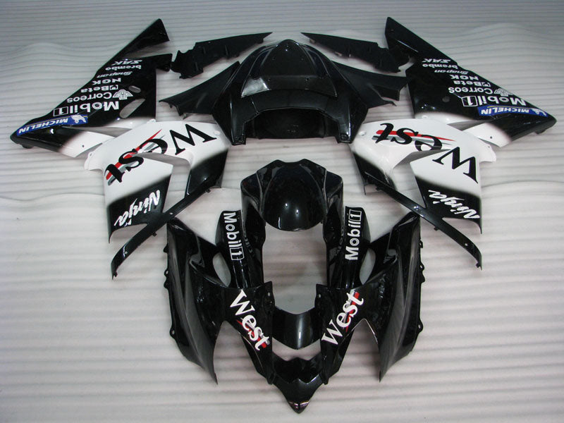 Black and White West - NINJA ZX-10R 04-05 Fairing Kit