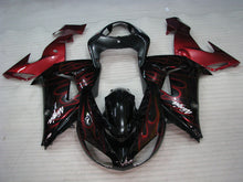 Charger l&#39;image dans la galerie, Black Red Flame - NINJA ZX-10R 06-07 Fairing Kit