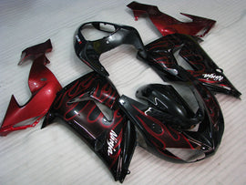 Black Red Flame - NINJA ZX-10R 06-07 Fairing Kit