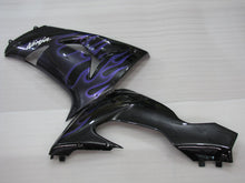 Charger l&#39;image dans la galerie, Black and Purple Flame - NINJA ZX-10R 06-07 Fairing Kit
