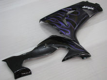Charger l&#39;image dans la galerie, Black and Purple Flame - NINJA ZX-10R 06-07 Fairing Kit