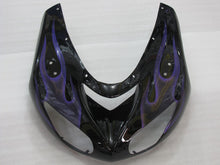 Charger l&#39;image dans la galerie, Black and Purple Flame - NINJA ZX-10R 06-07 Fairing Kit
