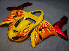 Charger l&#39;image dans la galerie, Yellow and Red Flame - NINJA ZX-10R 06-07 Fairing Kit