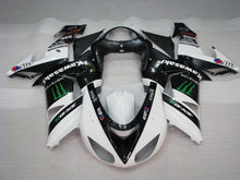Charger l&#39;image dans la galerie, White and Black Monster - NINJA ZX-10R 06-07 Fairing Kit