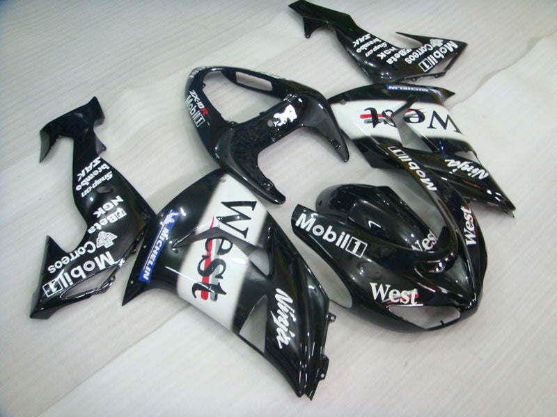 Black and White West - NINJA ZX-10R 06-07 Fairing Kit