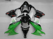 Charger l&#39;image dans la galerie, Green and Black White Monster - NINJA ZX-10R 08-10 Fairing Kit
