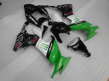 Charger l&#39;image dans la galerie, Green and Black White Monster - NINJA ZX-10R 08-10 Fairing Kit