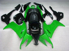 Charger l&#39;image dans la galerie, Green and Black Factory Style - NINJA ZX-10R 08-10 Fairing Kit