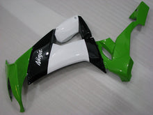 Charger l&#39;image dans la galerie, Green and Black White Factory Style - NINJA ZX-10R 08-10 Fairing Kit