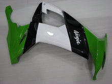 Charger l&#39;image dans la galerie, Green and Black White Factory Style - NINJA ZX-10R 08-10 Fairing Kit