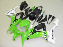 Charger l&#39;image dans la galerie, Green Black and White Factory Style - NINJA ZX-10R 08-10 Fairing Kit