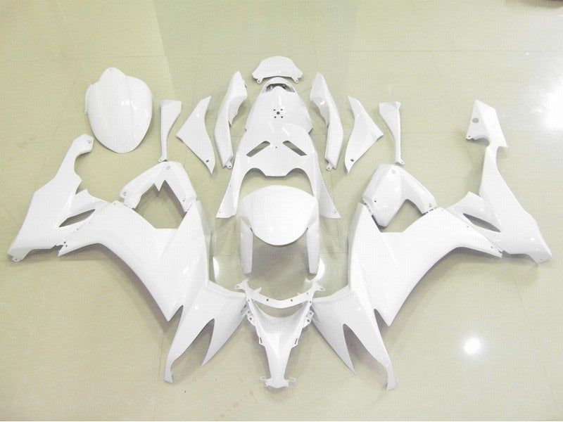 All White Factory Style - NINJA ZX-10R 08-10 Fairing Kit