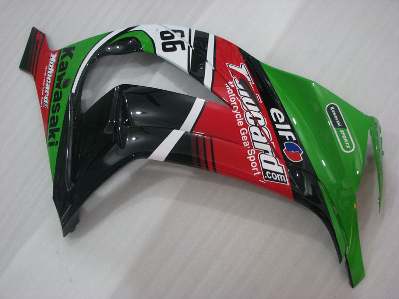 Green and Red Black Motocard - NINJA ZX-10R 11-15 Fairing Kit