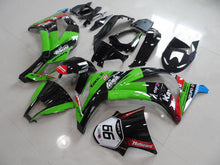 Charger l&#39;image dans la galerie, Green and Black Red Motocard - NINJA ZX-10R 11-15 Fairing Kit