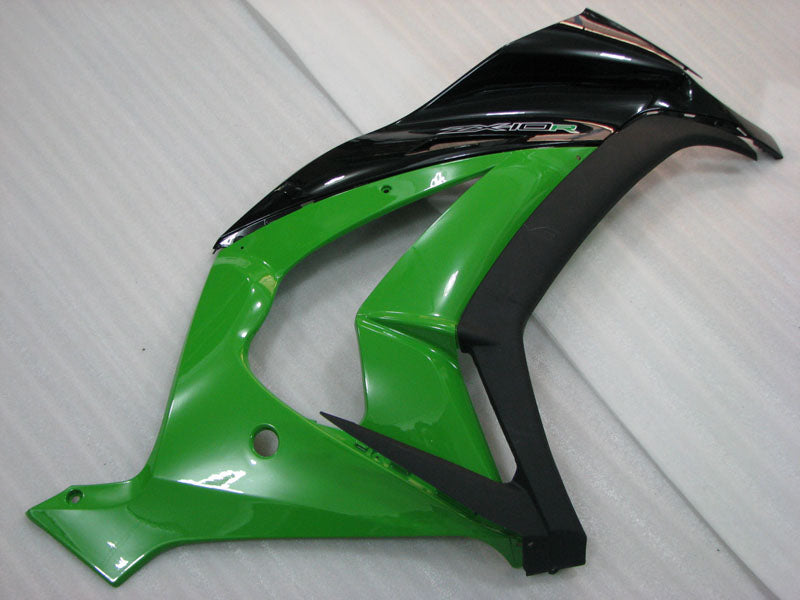 Green Black and Matte Black Factory Style - NINJA ZX-10R 11-15 Fairing Kit