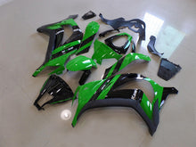 Charger l&#39;image dans la galerie, Green Black Matte Black Factory Style - NINJA ZX-10R 11-15 Fairing Kit