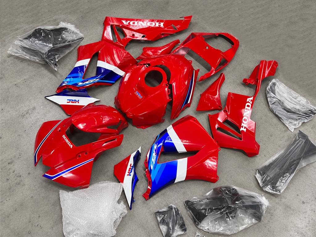Kit de carénage style usine rouge et bleu blanc - CBR600RR 24-26