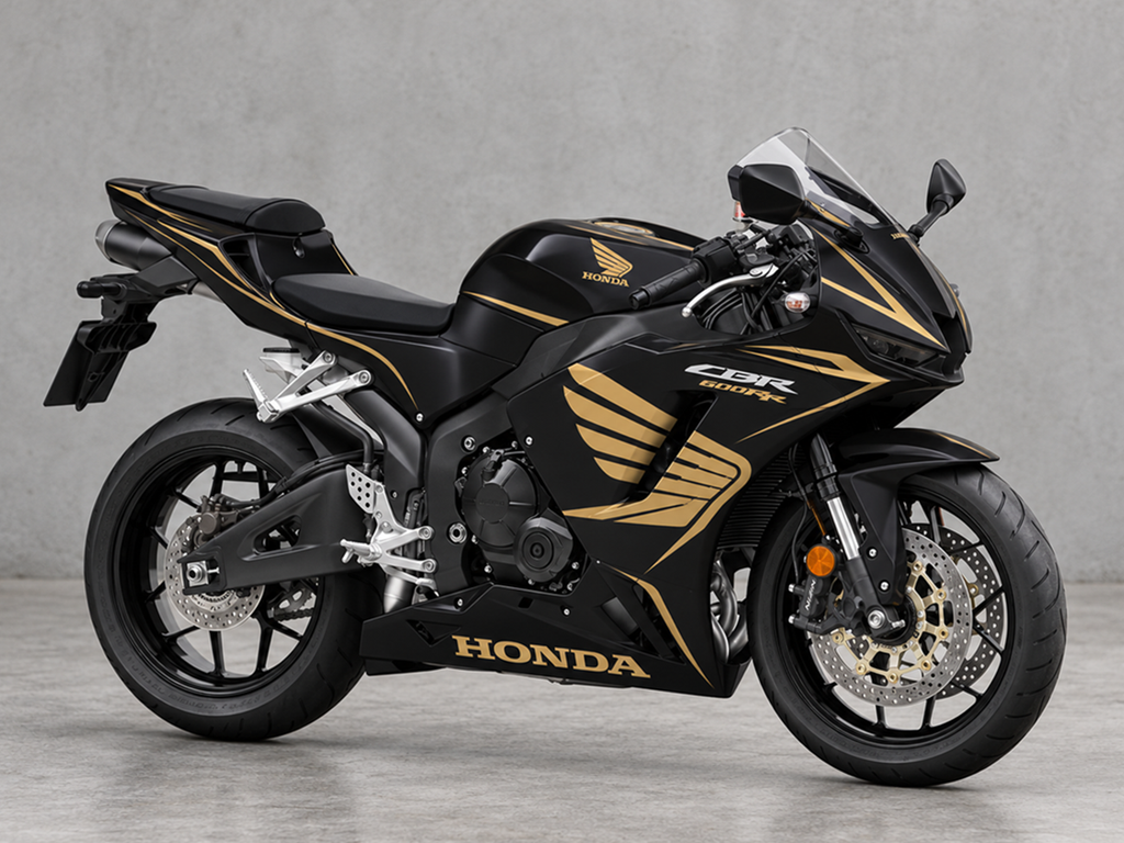 Kit de carénage style usine noir et doré - CBR600RR 24-26