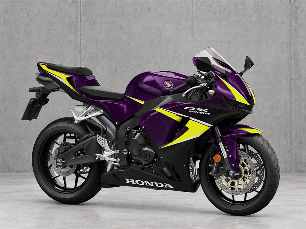 Kit de carénage style usine violet et jaune - CBR600RR 24-26