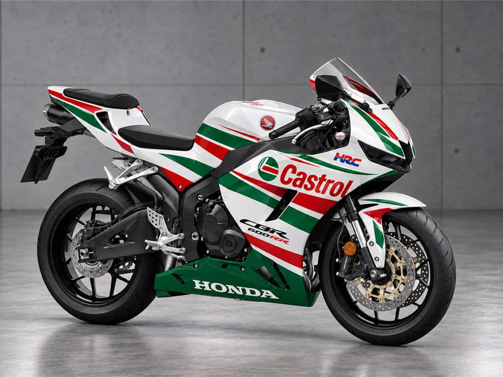 Kit de carénage vert, blanc et rouge Castrol - CBR600RR 24-26