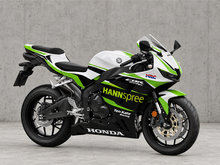 Charger l'image dans le visualiseur de la galerie, White and Black Green HANN Spree - CBR600RR 24-26 Fairing Kit