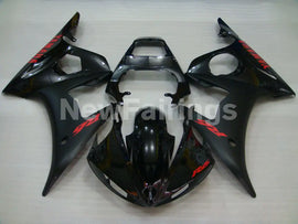 Matte Black and Gloss Black with Red Decals Factory Style - YZF-R6 03-04 Fairing Kit Vehicles & Parts > Vehicle Parts &