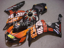Charger l'image dans la galerie, Matte Black and Orange  Rossi - CBR1000RR 06-07 Fairing Kit
