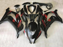 Charger l&#39;image dans la galerie, Matte Black with Red stickers Factory Style - NINJA ZX-10R
