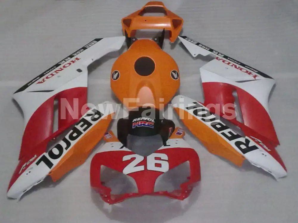 Number 26 Orange Red and White Repsol - CBR1000RR 04-05 Fairing Kit