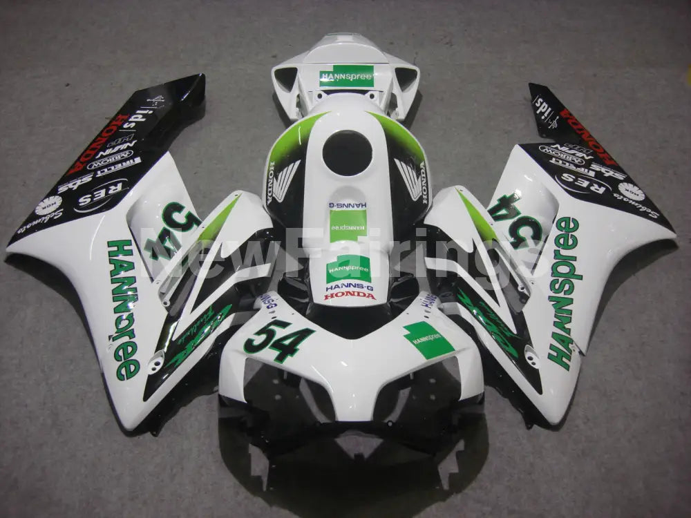 Number 54 Green and White HANN Spree - CBR1000RR 04-05 Fairing Kit