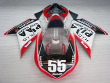 Charger l'image dans le visualiseur de la galerie, Number 55 Red and White Black MOTUL - Ducati 1198 07-11 Fairing Kit (Single Passenger Seat)