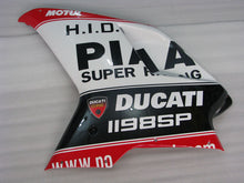 Charger l'image dans le visualiseur de la galerie, Number 55 Red and White Black MOTUL - Ducati 1198 07-11 Fairing Kit (Single Passenger Seat)
