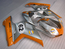 Charger l'image dans le visualiseur de la galerie, Number 62 Orange and Silver Gulf - Ducati 848/1098/1198 07-11 Fairing Kit