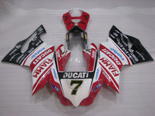 Charger l'image dans le visualiseur de la galerie, Number 7 Red and White Black TIM - Ducati 1199 Panigale 12-14 Fairing Kit