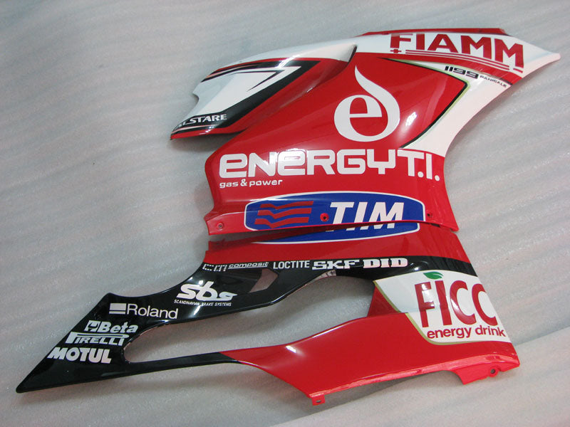 Number 7 Red and White TIM - Ducati 1199 Panigale 12-14 Fairing Kit
