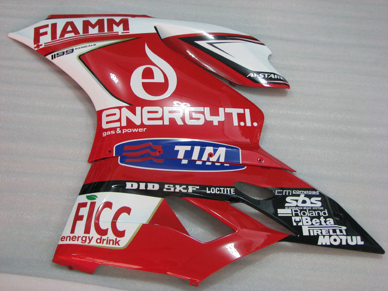 Number 7 Red and White TIM - Ducati 1199 Panigale 12-14 Fairing Kit